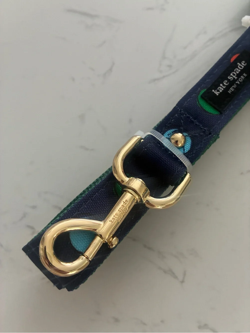 Kate Spade New York Polka Dot 72” Dog Leash M/L Designer Pet Leash NWT